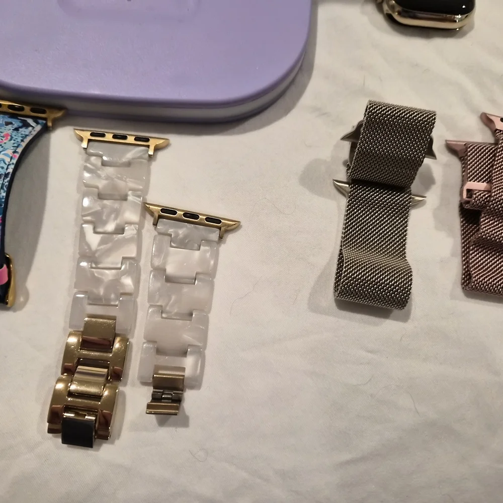 Apple Watch With Charging Stand, Bands, Cords Series 9